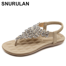 SNURULAN  Large Size 35-42 Flat Sandals Women Summer Beach Shoes Woman Flip Flop Female Sandals Casual Sandalias Mujer E229 2024 - buy cheap