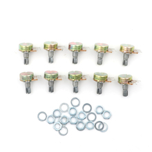 10Pcs 3Pin WH148 100K Ohm Linear Taper Rotary Potentiometer Panel Pot B100K 15mm 2024 - buy cheap