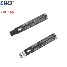 CHKJ 10PCS NO. 77 Engraved Line Lishi 2 in 1 Blank Scale Shearing Teeth Uncut Key Blade 77# HY22 for Hyundai ix35 Kia Sportage 2024 - buy cheap