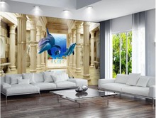 custom photo mural 3d Modern wallpaper Underwater world 3d palace Roman column Home decor living room wallpaper for walls 3 d 2024 - buy cheap