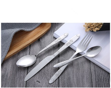 4pcs/set 304 Stainless Steel Rose Flatware Sets Gold Plated Cutlery Set Tableware Silverware Dinner Fork Spoon Knife PO 005 2024 - buy cheap