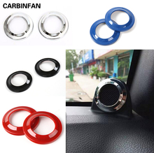 Car Styling ABS Car Interior A pillar Speaker Decoration Cover Trim Stickers Accessories for Jeep Wrangler 2008-2014 2024 - buy cheap