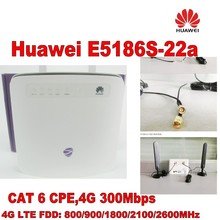 Original unlocked Huawei E5186 Cat6 300Mbps E5186s-22a LTE 4g wireless router 4g FDD TDD cpe wireless router+4G Antenna 2024 - buy cheap