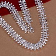 N166 925 sterling silver Necklace, 925 silver Pendant fashion jewelry  Fish Bone Necklace /anwajfda dzmamqta 2024 - buy cheap