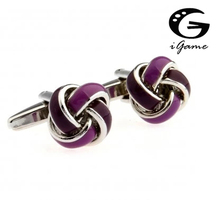 Фиолетовые металлические запонки iGame, модный дизайн, бесплатная доставка 2024 - купить недорого