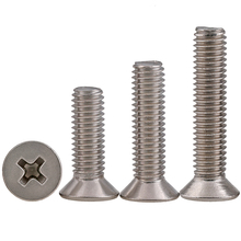 100Pcs/lot M1 M1.2 M1.4 M1.6 Stainless Steel phillips flat countersunk head screw 2024 - buy cheap