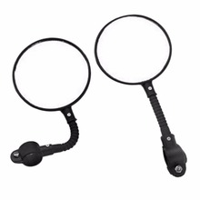 1pc Bike Mirrors Bicycle Handlebar Flexible Rear Back View Rearview Mirror Black wholesale 2024 - buy cheap