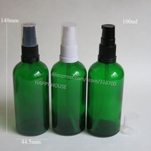 360 x  100ml Green Glass  Lotion Pump Bottle 100cc Empty Refillabel Glass Shampoo Bottle for Cosmetic Packaging Using 2024 - buy cheap