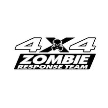 13.5cm*5.5cm Car Styling 4X4 ZOMBIE RESPONSE TEAM Window Stickers C5-1159 2024 - buy cheap