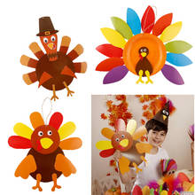 kindergarten lots arts crafts diy toys Thanksgiving turkey ornaments crafts kids educational for children's toys girl/boy gift 2024 - buy cheap