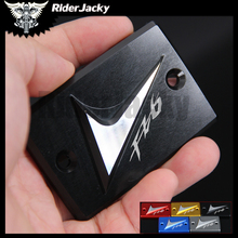 RiderJacky Black Motorcycle Front brake Fluid Reservoir Cover Cap For YAMAHA FZ6/FZ6N/FZ6S/R FZ 6 2004-2015 2011 2012 2013 2014 2024 - buy cheap