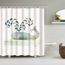 Flamingo cortina do banheiro arte dos desenhos animados cortina de chuveiro decoração animal cômico cortina de chuveiro à prova dwaterproof água com gancho b1208 2024 - compre barato