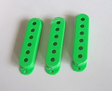 KAISH Set of 3 Green Single Coil Guitar Pickup Cover 52mm Pole fits ST 2024 - buy cheap
