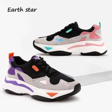 EARTH STAR Casual Shoes Women Fashion Brand Sneakers Mesh Lady chaussure Autumn Female Leisure footware Breathable Cross-tied 2024 - buy cheap