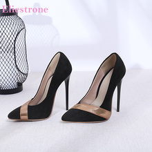  Brand New Fashion Black Wine Red Women Formal Pumps Super High Heels Lady Evening Shoes AS733 Plus Big Size 10 34 46 48 2024 - buy cheap