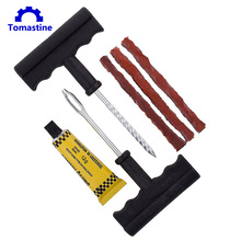 Kit de herramientas de reparación de pinchazo neumático sin cámara para coche motocicleta tapón de neumático auto 3 tiras w/o pegamento pinchazo en el neumático Reparación de enchufe Kit de herramientas 2024 - compra barato