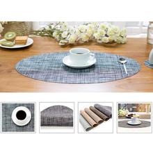 Silicone PVC Round Dining Table Mat Tableware Pads Coaster Heat Insulation Non-Slip Placemats Disc Bowl  Kitchen Accessories 2024 - buy cheap