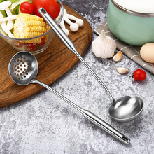 2Pcs/Set 304 Stainless Steel Soup Ladle Spoon Colander Set High Quality Soup Spoons Long Handle Spoons Set Kitchen Tools 2024 - buy cheap