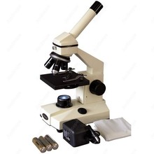 Microscópio biológico de campo + luz de led, aparelhos de amscópio 40x-640x, para estudantes de campo biológico + luz de led 2024 - compre barato