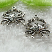 140 pieces antique silver crab charms 24x23mm #440 2024 - buy cheap