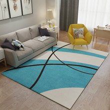 Alfombra de rayas de Arte Abstracto nórdico para sala de estar, mesa de centro, dormitorio, mesita de noche, alfombra rectangular para el hogar 2024 - compra barato