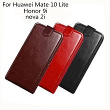 Para huawei Mate 10 Lite funda 5,9 "cartera de cuero PU funda de teléfono para huawei Mate 10 Lite Honor 9i funda trasera con tapa nova 2i 2024 - compra barato