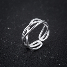 yiustar  Cross  Line Opening Rings Elegant Cross Ring Jewelry for Anniversary Adjustable Midi Ring Set Vintage Steampunk Anillos 2024 - buy cheap