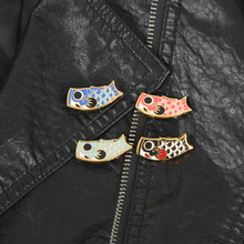 Cartoon pins and brooches Japanese Fish Koi Pins Hard enamel pins Lapel pins Cartoon Animals Jewelry Japanese Jewelry 2024 - buy cheap