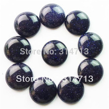(Min.order 10$ mix) Free shipping (10 pieces/lot) Beautiful Wholesale Blue Sand Stone Round CAB CABOCHON 20mm 2024 - buy cheap