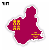 Yjzt 11.7cm * 12.2cm acessórios a região do mapa murcia adesivo automotivo faixa decalque 6-1817 2024 - compre barato