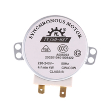 Ca 220v-240v 50hz cw/ccw microondas giratório mesa de giro motor síncrono embutido 4 rpm vej20 p20 alta qualidade 2024 - compre barato