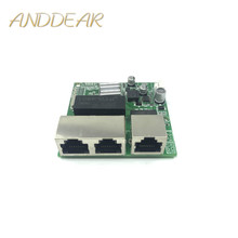 3-port Gigabit switch módulo é amplamente utilizado em linha LED porta 3 10/100/1000 m entre em contato com porta mini switch módulo PCBA Motherboard 2024 - compre barato