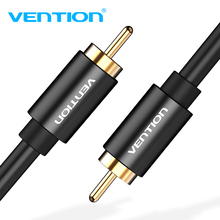 Vention RCA Audio Cable 1m 1.5m 2m RCA to RCA Male to Male Stereo Video Cable Metal Type Coaxial Cables for TV Amplifier DVD 2024 - buy cheap