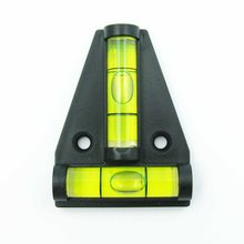 (50 pieces/lot) T type spirit level measurement instrument Triangular Plastic level indicator Shell Black and Sigle Ticks Line 2024 - buy cheap