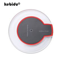 Kebidu universal qi sem fio carregador almofada para apple iphone samsung s6 borda mais nexus 5 6 smartphone carga adaptador doca 2024 - compre barato