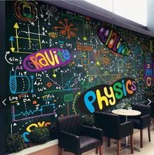 Hand Painting Wall Paper Colorful Chalk Wallpaper Mural for Blackboard papel de parede Customize Murals Home Decor 2024 - buy cheap