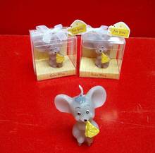 10Set Mouse Candle Candle Wedding Baby Shower Birthday Souvenirs Gifts Favor Packaged with PVC Box 2024 - buy cheap