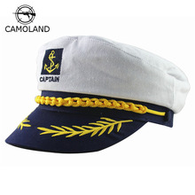 Adult Captain Costume Boat Yacht Ship Sailor Navy Captain Hat Party Cosplay Cap Sea Boating Nautical Fancy Dress Drop Shipping 2024 - buy cheap
