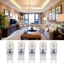 5pcs G9 5W AC 220-240V LED Dimmable Capsule Bulb Replace Halogen Light Bulb Lamps 2024 - buy cheap