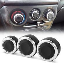 3pcs per set Aluminum Alloy Car Styling Air Conditioning Knob AC Knob Heat Control Switch Button Knob For Lada Granta 2024 - buy cheap