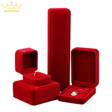 Novo anel de caxemira vermelho pingente pulseira colar caixa de exibição de embalagem de jóias 2024 - compre barato