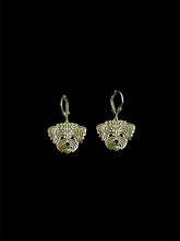 Trendy cute Shih Tzu pet drop earrings gold silver plated  earrings women fashion jewelry 2024 - buy cheap