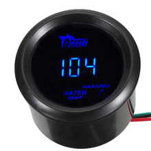 EE apoio 2 "52mm Preto Car Motor Digital LED Azul Temperatura Da Água Fahrenheit F LED Medidor XY01 2024 - compre barato