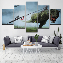 Canvas Painting Home Decor Wall Art Framework 5 Pieces Jurassic Park Dinosaurs Pictures For Living Room HD Prints Animal Poster 2024 - buy cheap