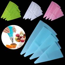 2020 New 4pcs/set Silicone Reusable Icing Piping Cream Pastry Bag Cake Decorating Tools DIY 2024 - buy cheap