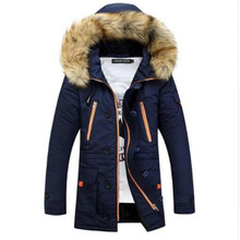 Зимняя мужская куртка 2020, брендовая Повседневная теплая парка, Мужская модная куртка со съемным мехом и капюшоном, утепленные мужские куртки, женская верхняя одежда 2024 - купить недорого