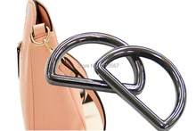 100pieces Black Gun Metal D Shaped Clip Claps Buckles  For Bags Belt Clothes Sewing Supplies 3cm K2 2024 - buy cheap