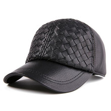 XdanqinX Adjustable Size Genuine Leather Hats For Men Women Winter Thick Warm Baseball Cap Men's Sheepskin Hat Women's Caps NEW 2024 - buy cheap