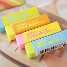 DELI 3045 Eraser 20PCS Correction Supplies Eraser Colored Rubber Eraser Cute Art Student Stationery Eraser 2024 - buy cheap