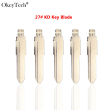 Okeytech 10PCS/LOT Metal Blank Uncut Flip KD Remote Key Blade Type #27 for Mazda Blade 2024 - buy cheap